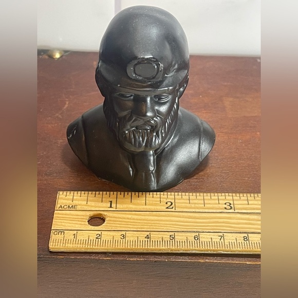 Black Miner Sculpture Made with Coal - Picture 11 of 11